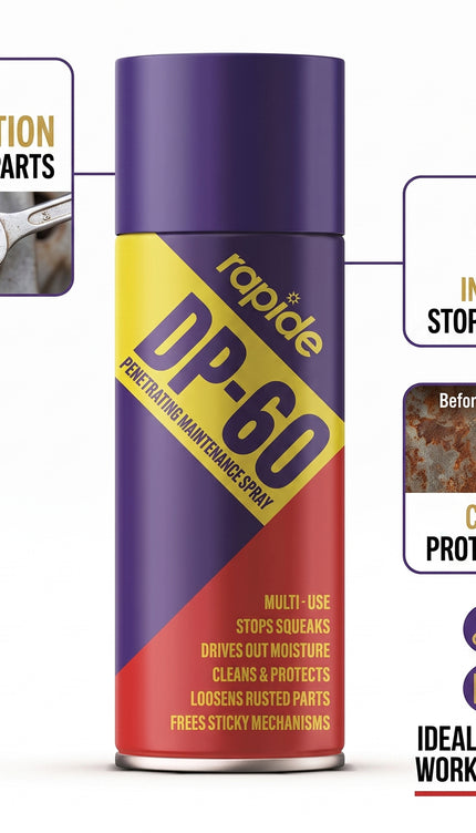Rapide Dp-60 Maintenance Penetrating CLEANING Service LUBRICANT Spray - 250ml