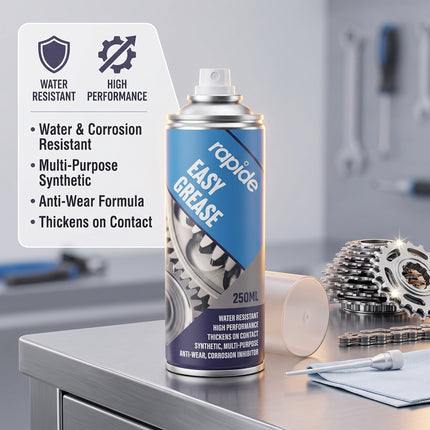 EASY GREASE SPRAY LUBRICANT SYNTHETIC OIL WATERPROOF RUST PROTECTION 250ML
