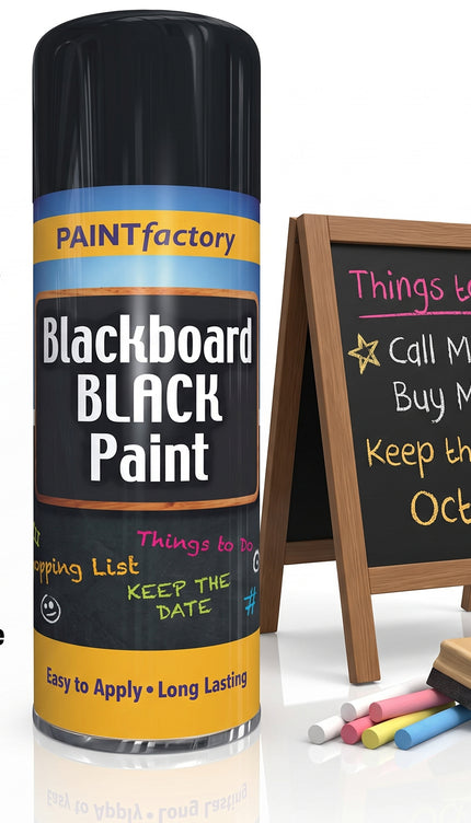 Blackboard Black Spray Paint Long Lasting Black Matt finish Spray Paint - 400ml