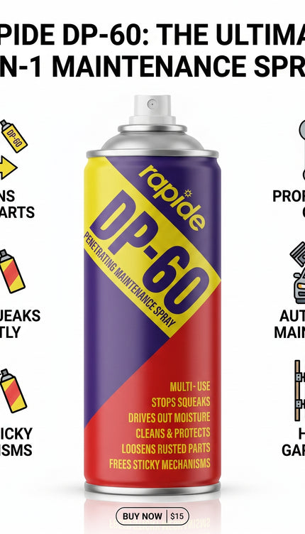 Rapide Dp-60 Maintenance Penetrating CLEANING Service LUBRICANT Spray - 250ml