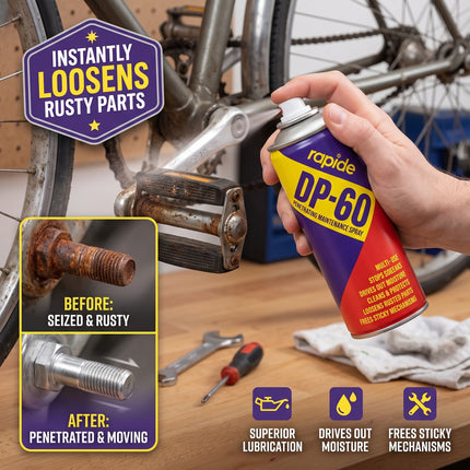 Rapide Dp-60 Maintenance Penetrating CLEANING Service LUBRICANT Spray - 250ml