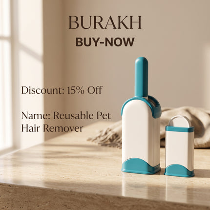Reusable Pet Hair Remover Dog Cat Fur Lint Brush for Sofa Clothes Car Seats