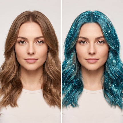 Glitter Colour Hair Spray 200ml – Temporary Washable Hair Colour | 6 Vibrant Shades