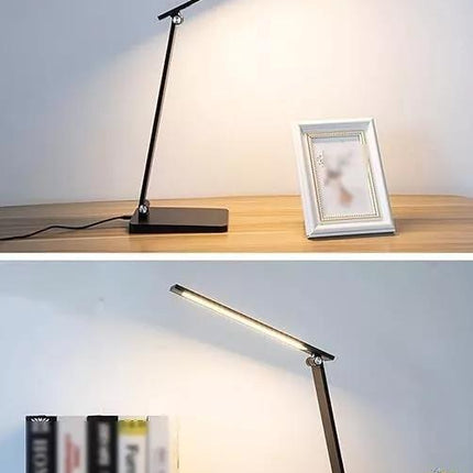 LED Table Lamp Eye-Caring Study Light Featuring 5 Modes USB Rechargeable Touch