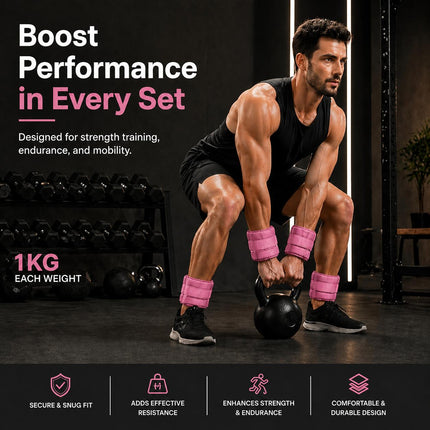 2-Piece Adjustable Ankle & Wrist Weights