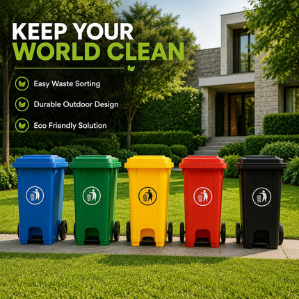100L/120L Large Wheelie Waste Bin