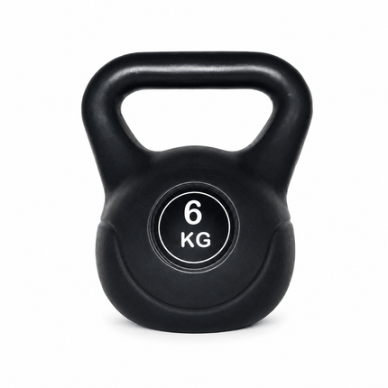 6KG Vinyl Coated Cast Iron Kettlebell Weight for Home Gym, Strength Training, Weightlifting, Cardio and Full Body Fitness Workouts