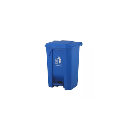 50L Blue Pedal Bin – Hands-Free Recycling Waste Bin for Kitchen, Home & Office, Durable Easy-Clean Rubbish Bin