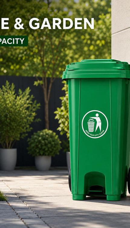 100L Wheelie Bin with Wheels