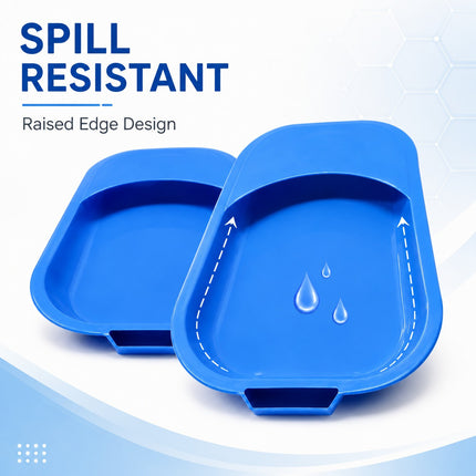 Unisex Bed Pan with Handle 32cm Portable Toilet Urinal for Elderly, Disabled & Bedridden Patients Spill-Resistant Commode