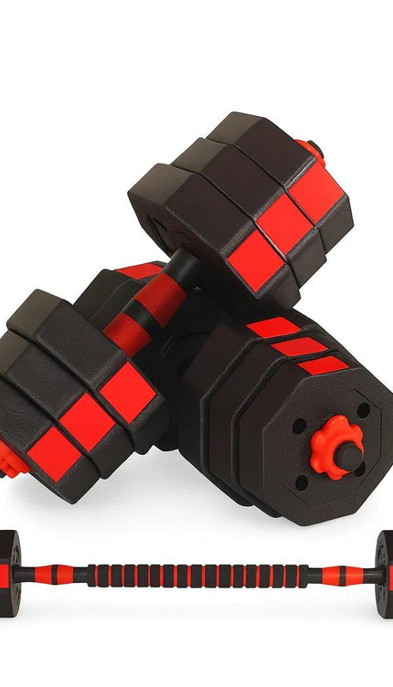 20kg Adjustable Dumbbell Barbell & Kettlebell Set