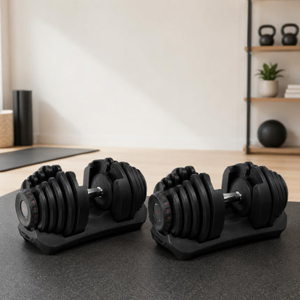 Adjustable Quick Dial Dumbbell Set-Home Training