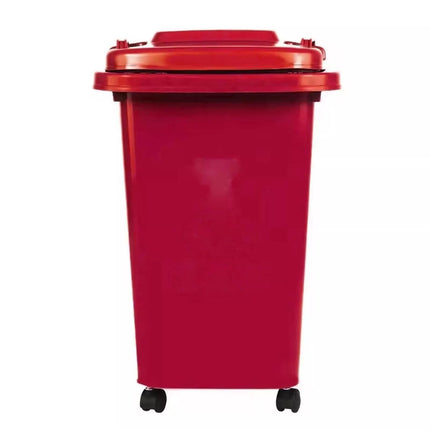 Recycling Wheelie Bin Dustbin for Kitchen Home Office Waste Trash 30L 50L Durable Plastic Rubbish Bin with Wheels Easy Move Compact Design Indoor Outdoor