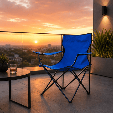 Folding Camping Chair, Lightweight Portable Outdoor Chair for Garden, Beach, Picnic, Camping & Fishing