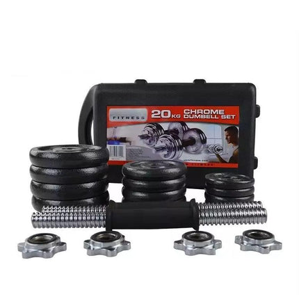 Cast Iron Dumbbell & Barbell Set 15-50Kg