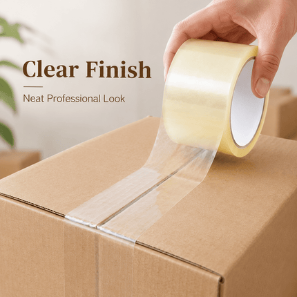 Parcel Packing Tape Strong Adhesive Box Sealing Tape 48mm × 66m for Moving Storage & Shipping