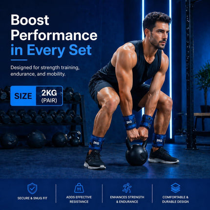 2-Piece Adjustable Ankle & Wrist Weights