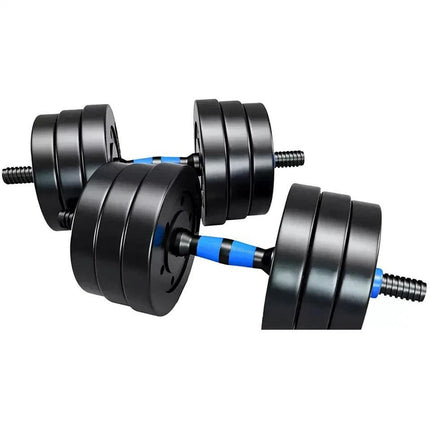 40KG Adjustable Dumbbell & Barbell Set with Connecting Rod – Home Gym Weights