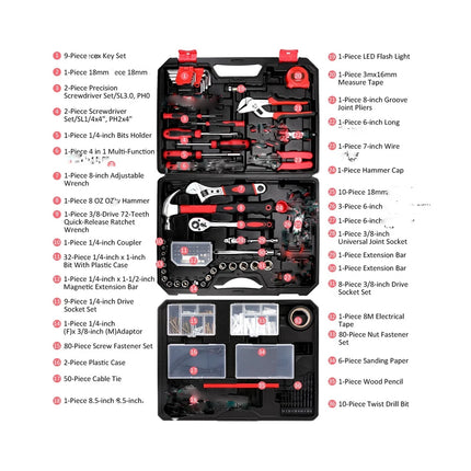 Tool Kit 325 Pcs Professional Hand Tool Kit Set Household & Workshop DIY Tools