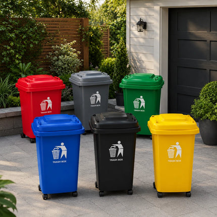 30L/50L Recycling Wheelie Bin with Lid