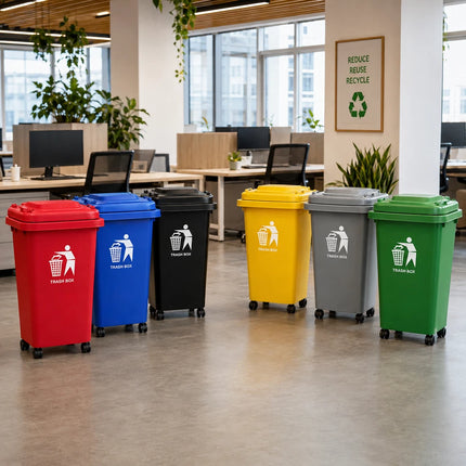 30L/50L Recycling Wheelie Bin with Lid
