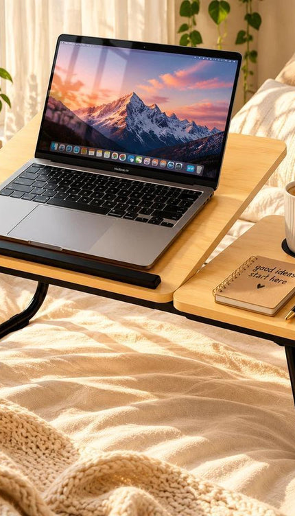 Portable Laptop Lap Desk with Cup Holder