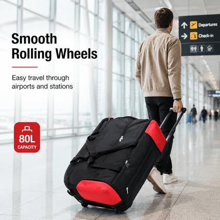 80L Rolling Duffle Bag