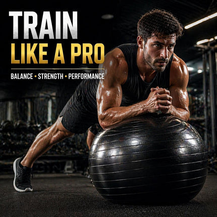 Anti-Burst Fitness Exercise Ball with Pump – Yoga & Pilates Stability Ball