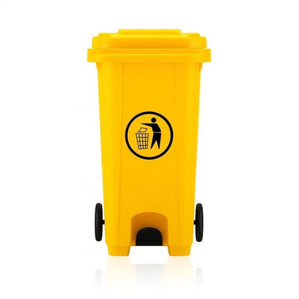 100L / 120L Outdoor Waste Bin with Lid & Mobility Base