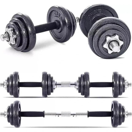 15-50kg Cast Iron Adjustable Dumbbell Weight Barbell Set for Men Women Home Gym Fitness Strength Training Muscle Building Exercise Equipment Indoor Workout