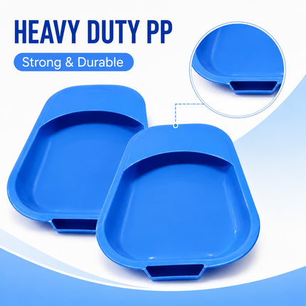 Unisex Bed Pan with Handle 32cm Portable Toilet Urinal for Elderly, Disabled & Bedridden Patients Spill-Resistant Commode