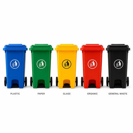 100L/120L Large Wheelie Waste Bin