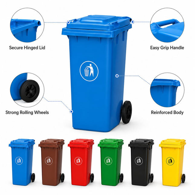 Wheelie Waste Bin 100L/120L