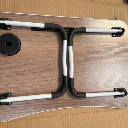 Foldable Bed Laptop Table Portable Lap Desk Laptop Stand Sofa Tray Table for Breakfast - Light Wood/Oak Wood/Black Wood