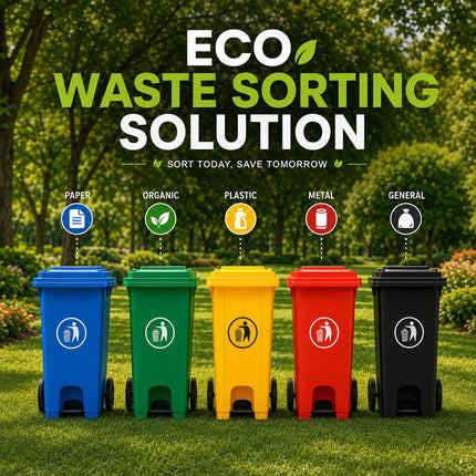 100L/120L Large Wheelie Waste Bin