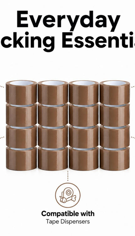 Brown Parcel Packing Tape – 48mm × 66m