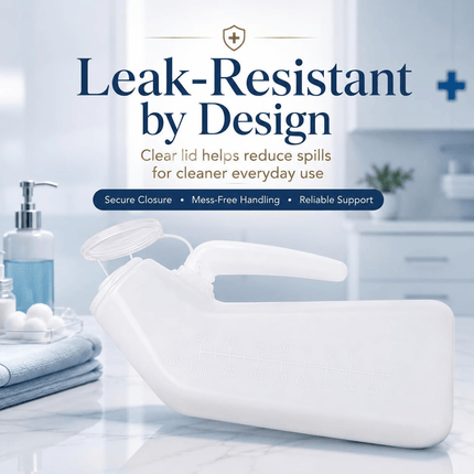 2-Pack 1L Leak-Proof Male Urinals