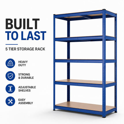 5 Tier Steel Garage Shelving Unit