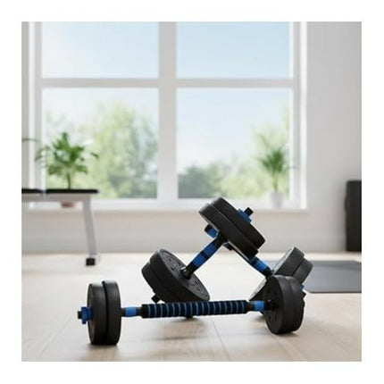40KG Adjustable Dumbbell & Barbell Set with Connecting Rod – Home Gym Weights