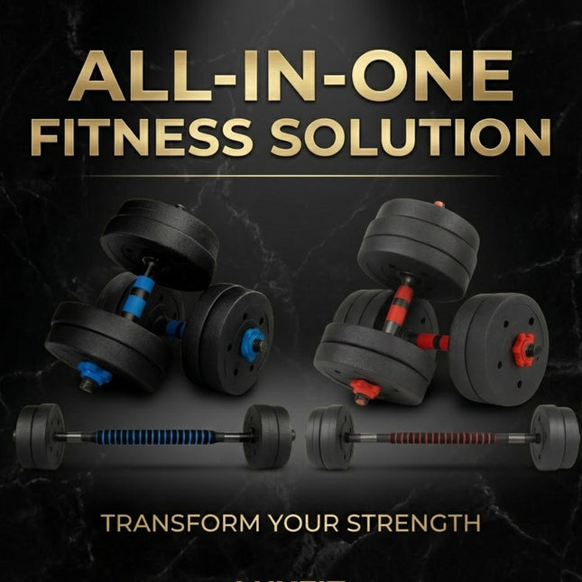 Adjustable Dumbbell & Barbell Set