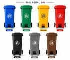 Outdoor Wheelie Bin Trash Can 100L/120L EN840 Large Rubbish Waste Dustbin