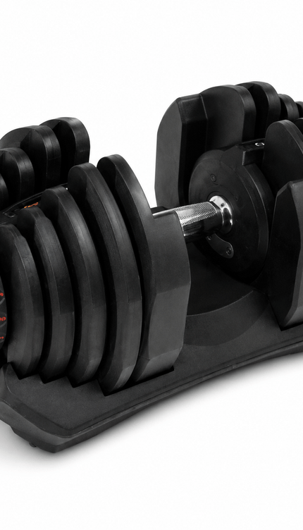40kg Adjustable Dumbbell Quick Dial Weight System, Space Saving Home Gym Fitness Weight with Non-Slip Handle & Storage Base for Strength Training, Full Body Exercise – Pack of 1 or 2