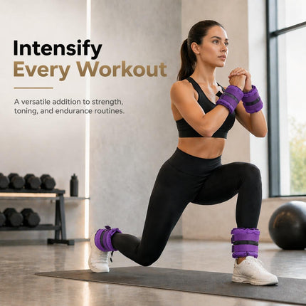 2-Piece Adjustable Ankle & Wrist Weights