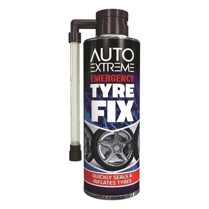 Instant Tyre Fix Spray 300ml Puncture Repair Sealer Inflator For Car Bike Cycle Emergency Flat Tyre Solution