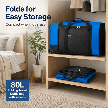 80L Rolling Duffle Bag