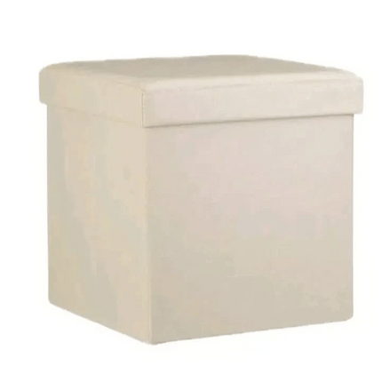 Folding Storage Box Faux Leather Home Footstool Ottoman Seat Stool Storage Box for Bedroom Living Room Toy Clothes Blanket Organisation