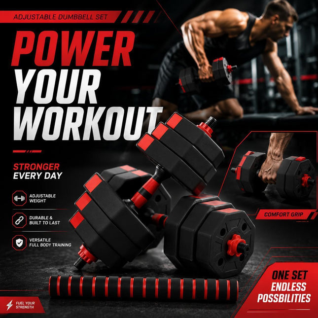 Adjustable Octagonal Dumbbell Set