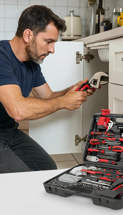 325pcs Professional Tool Kit Hand Tool Set Household Workshop DIY Repair Tools Complete Mechanics Home Maintenance Portable Storage Case for Electrician Plumber Technician Use