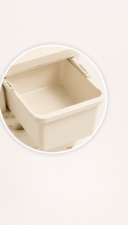 Plastic Storage Trolley Drawer Cabinet on Wheels – Multi-Tier Mobile Storage Organiser for Home, Office, Kitchen, Bathroom & Bedroom