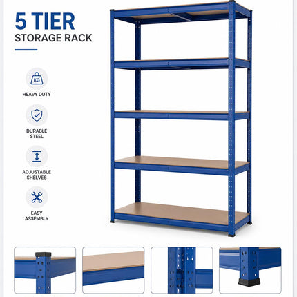 5 Tier Steel Garage Shelving Unit
